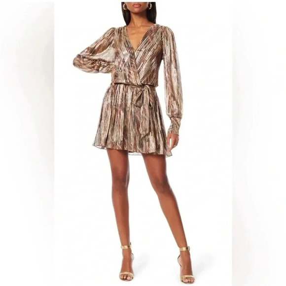 Ramy Brook Rumer dress in metallic - Picture 1 of 11